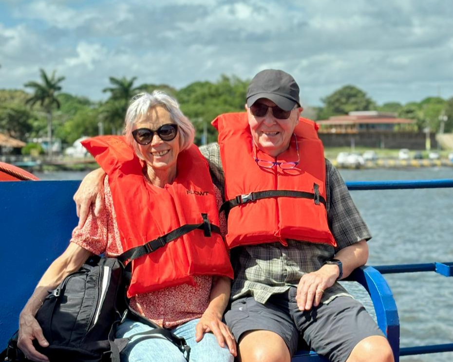Luc en Magda tijdens een reis door Nicaragua